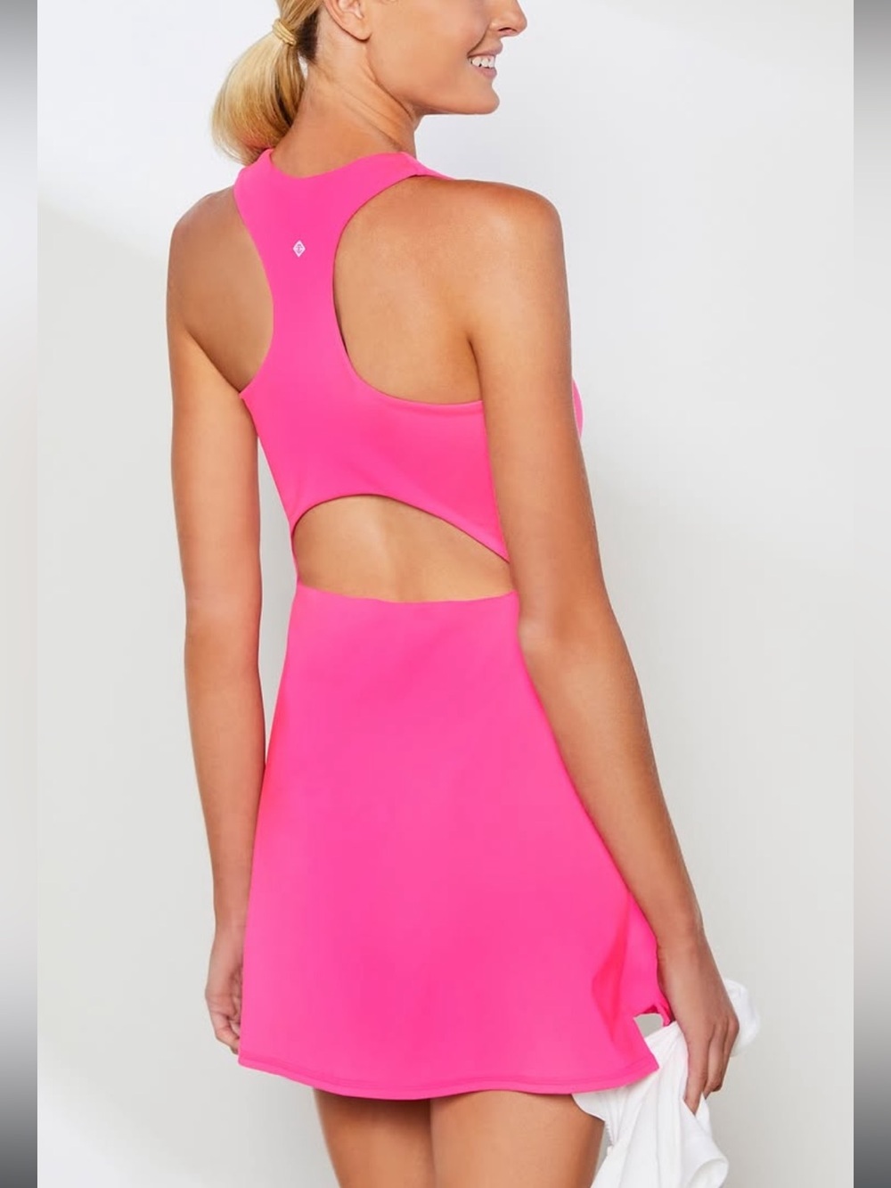 NWT Antonio Melani Courtside Tennis Dress Bright Pink Athletic Mini M